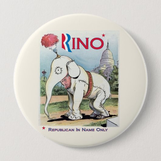 Romney Rino 缶バッジ (正面)
