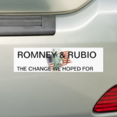ROMNEY/RUBIOのバンパーステッカー2012年 バンパーステッカー (車上)