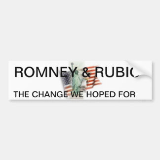 ROMNEY/RUBIOのバンパーステッカー2012年 バンパーステッカー