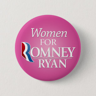 Romney Ryanの女性 – ピンク 缶バッジ