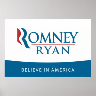 Romney Ryan 信じ in Americaポスター ポスター