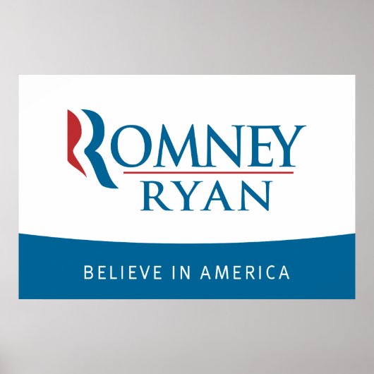 Romney Ryan 信じ in Americaポスター ポスター (正面)