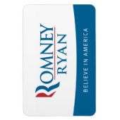 Romney Ryan 信じ in America Flexi Magnet マグネット (縦)
