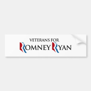 ROMNEY RYAN.pngのための退役軍人 バンパーステッカー