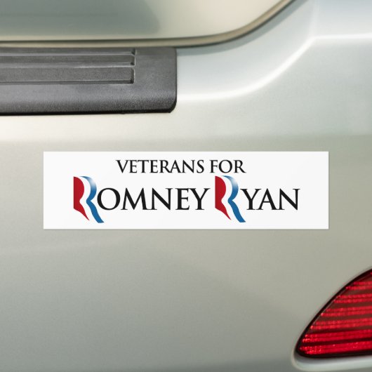 ROMNEY RYAN.pngのための退役軍人 バンパーステッカー (車上)