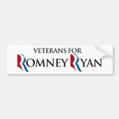 ROMNEY RYAN.pngのための退役軍人 バンパーステッカー (正面)