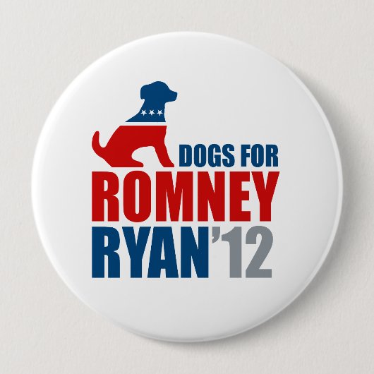 ROMNEY RYAN.png用の犬 缶バッジ (正面)