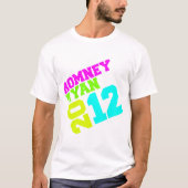 ROMNEY RYAN VP NEON COLLEGIATE.png Tシャツ (正面)