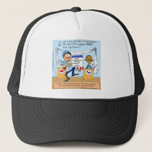 Romney Tries Zingers on Obama Funny Gifts & Cards キャップ