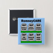 RomneyCARE 缶バッジ (正面&裏面)