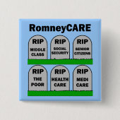RomneyCARE 缶バッジ (正面)