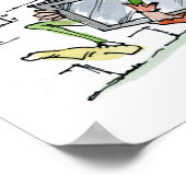 RomneyHoodおもしろい Poster by Rick London ポスター (角)