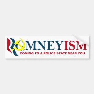 Romneyism/社会主義、アンチRomneyのバンパーステッカー バンパーステッカー