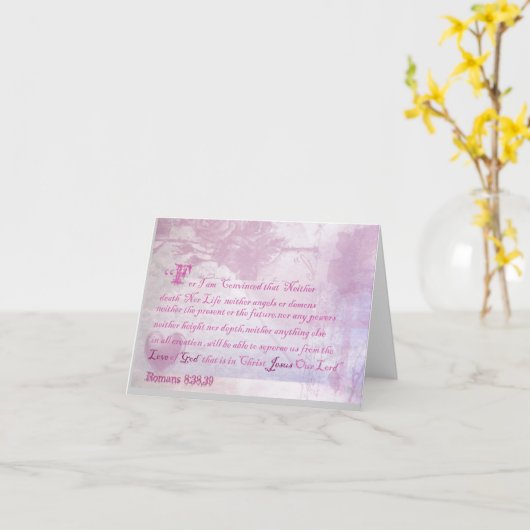 Romns 8:28カ感動的ード カード (黄色い花)