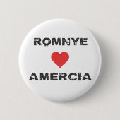 Romnye Luvs Amercia Pinback Pin 缶バッジ (正面)