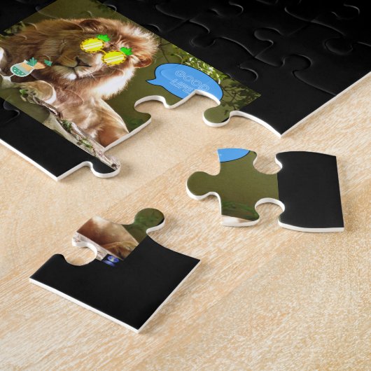 ROMPECABEZA DE GATO CANTANDO EN UNA FIESTA ジグソーパズル (側面)