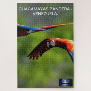 Rompecabeza Guacamayas Bandera – ベネズエラ。 ジグソーパズル