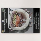 Rompecabeza MINI GATOS CHEFS PREPARANDO SUSHI. ジグソーパズル (横)