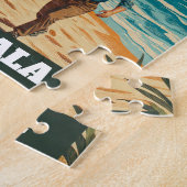 Rompecabezas  GUTEMALA COBAN Retro poster ジグソーパズル (側面)