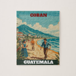 Rompecabezas  GUTEMALA COBAN Retro poster ジグソーパズル