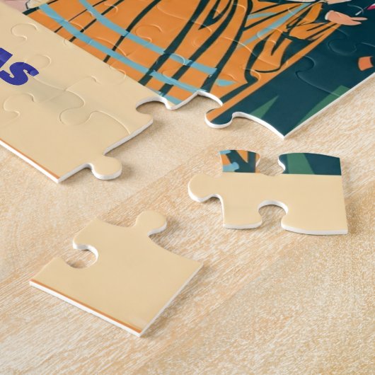 Rompecabezas  Honduras CHOLUTECA Retro poster ジグソーパズル (側面)