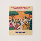Rompecabezas  Honduras CHOLUTECA Retro poster ジグソーパズル (縦)
