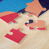 Rompecabezas  Honduras San Pedro Sula Retro poster ジグソーパズル (側面)