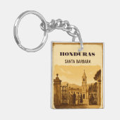 Rompecabezas  Honduras Santa Barbara Retro poster キーホルダー (正面左)