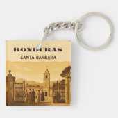 Rompecabezas  Honduras Santa Barbara Retro poster キーホルダー (裏面)