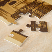 Rompecabezas  Honduras Santa Barbara Retro poster ジグソーパズル (側面)