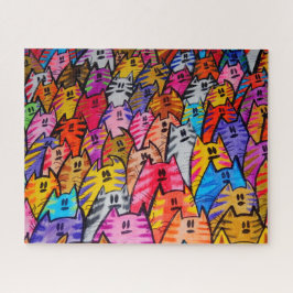 Rompecabezas -puzzle gatos 05 ジグソーパズル