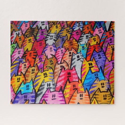 Rompecabezas -puzzle gatos 05 ジグソーパズル (横)