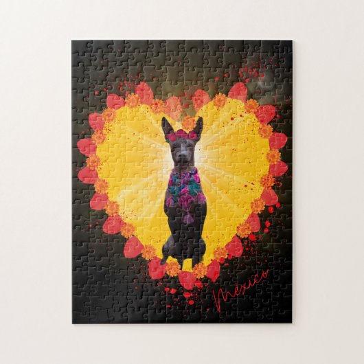 Rompecabezas Xoloitzcuintle México ジグソーパズル (縦)