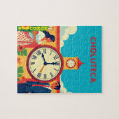 ROMPECABEZASHonduras CHOLUTECA RELOJ Retro poster ジグソーパズル (横)