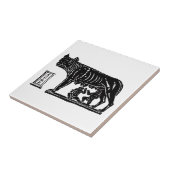 RomulusおよびRemusのローマ神話 タイル (側面)