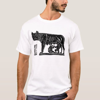 RomulusおよびRemusのローマ神話 Tシャツ