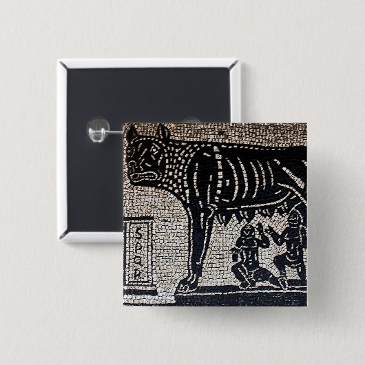 Romulus及びRemus 缶バッジ (正面&裏面)