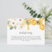 ROMYフローラハニービーブックベビーインサート 招待状 (スタンド正面)