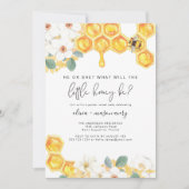 ROMY素朴フローラ小さなハチミツバチジェンダーが明らかにする 招待状 (正面)