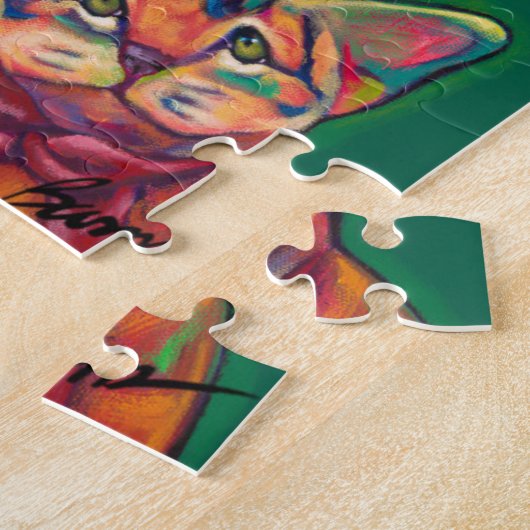 Ronの焼跡によるシカの友人の休日のパズル ジグソーパズル (側面)