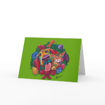 Ronの焼跡によるジングル及び鐘の休日カード