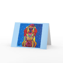 Ronの焼跡による雪のFurriesの休日カード