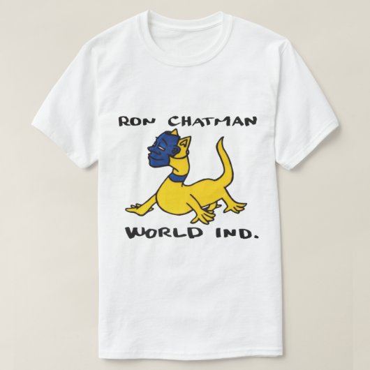 Ron Chatman, Weltindustrie-Skateboard - Entwurf. Tシャツ (デザイン正面)