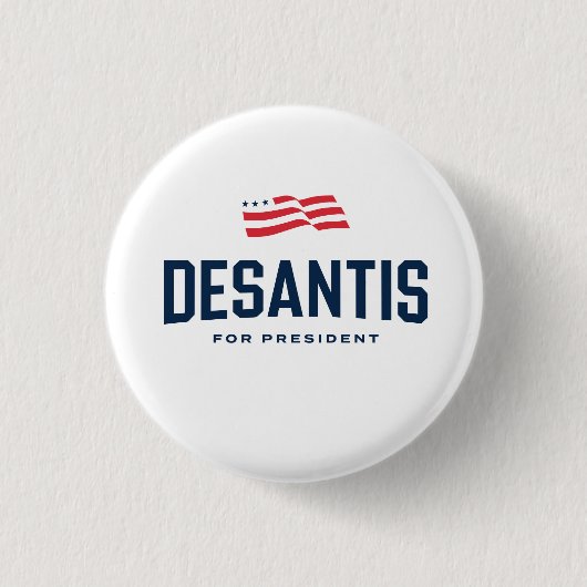 Ron DeSantis社長2024年 缶バッジ (正面)