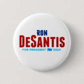 Ron DeSantis社長2024年 缶バッジ (正面)