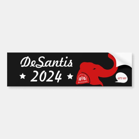 Ron DeSantis社長2024 バンパーステッカー (正面)