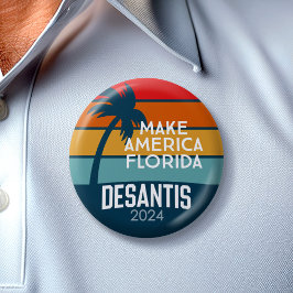Ron DeSantis社長2024 – メイクアメリカFlorida 缶バッジ
