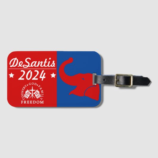 Ron DeSantis社長2024 ラゲッジタグ (正面横)