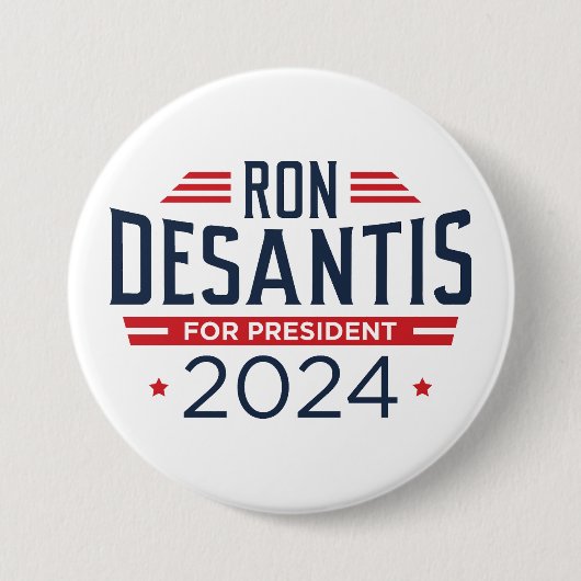 Ron DeSantis社長2024 缶バッジ (正面)