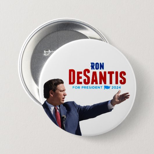 Ron DeSantis社長 缶バッジ (正面&裏面)